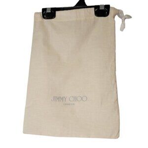 Jimmy Choo London Natural Cotton Dust Bag 10" x 14"